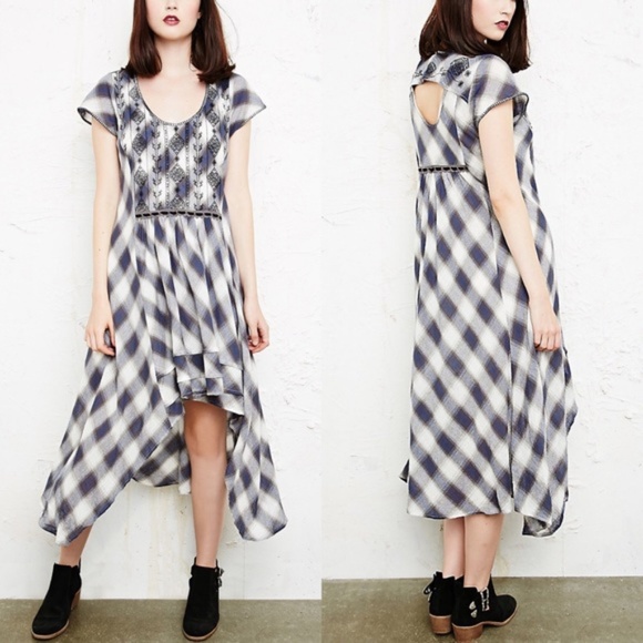 Free People Dresses & Skirts - FREE PEOPLE Rad for Plaid Hi-Lo Dress Size XS